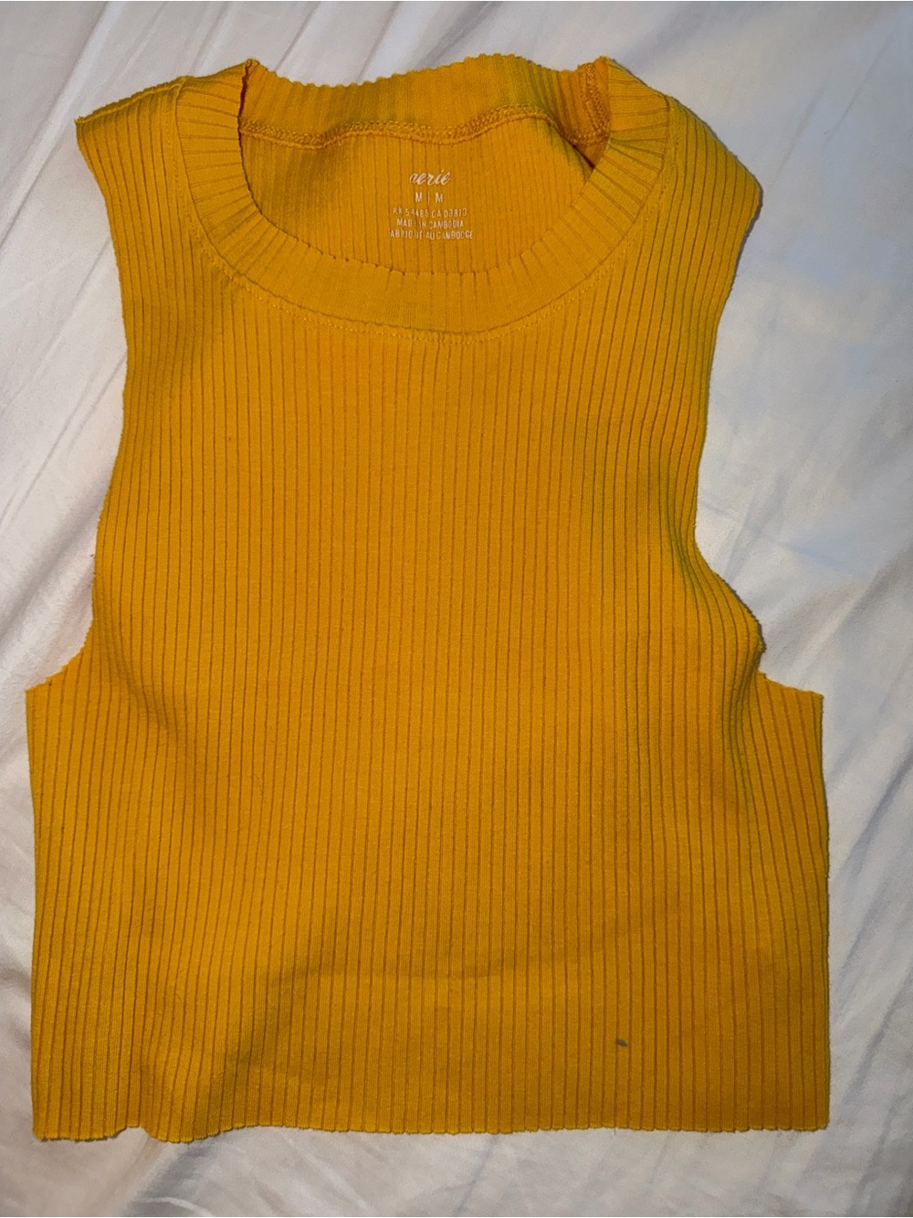Aerie Ribbed Sleeveless tops 2 pack Yellow and green - Picture 8 of 10